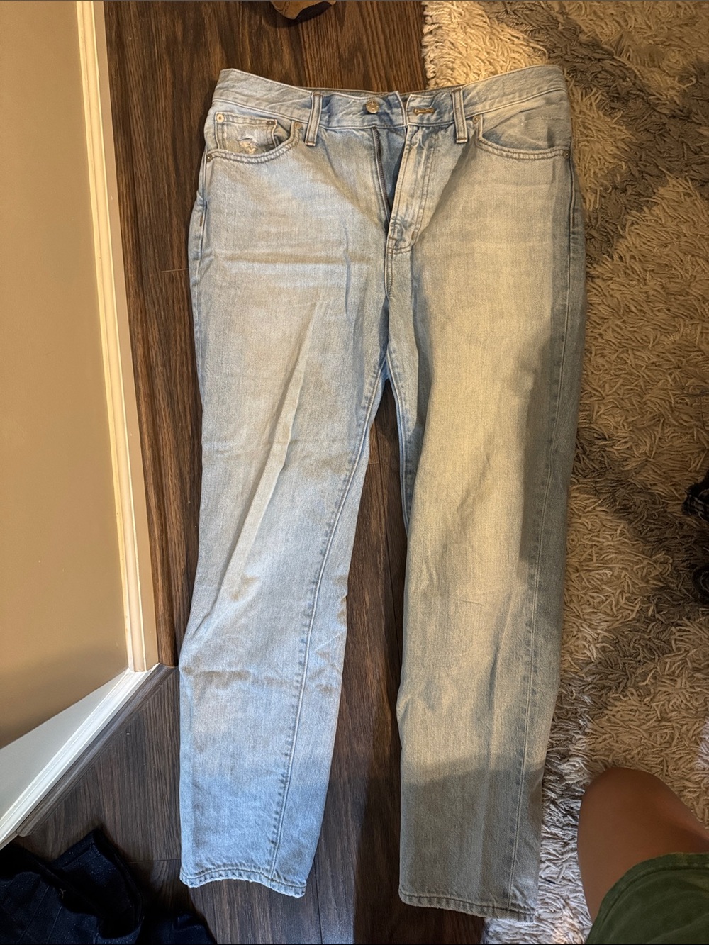 Madewell Light Wash Women's Straight-Leg Jeans - Light Blue